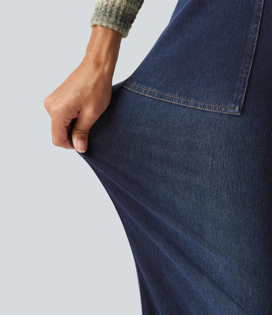 Lyckera Flex högmidjad jeans med vida ben med fickor