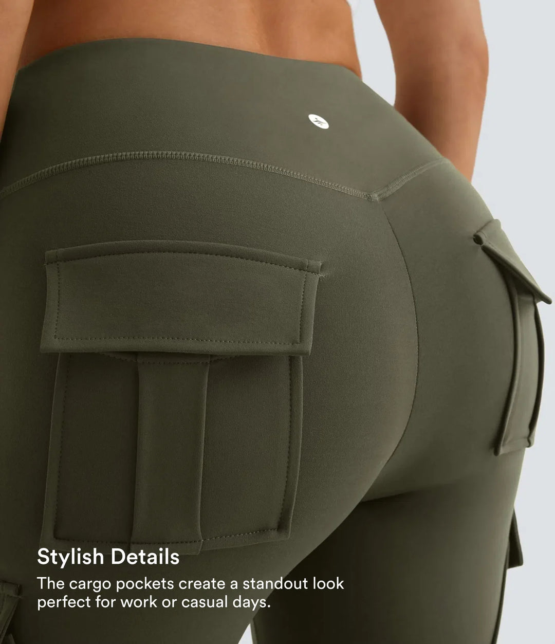 DayStretch högmidjad cargo ficka skinny yogaleggings