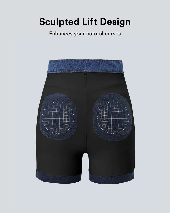 Halara Flex med hög midja formad lyft design raka ben vardagsjeans med fickor
