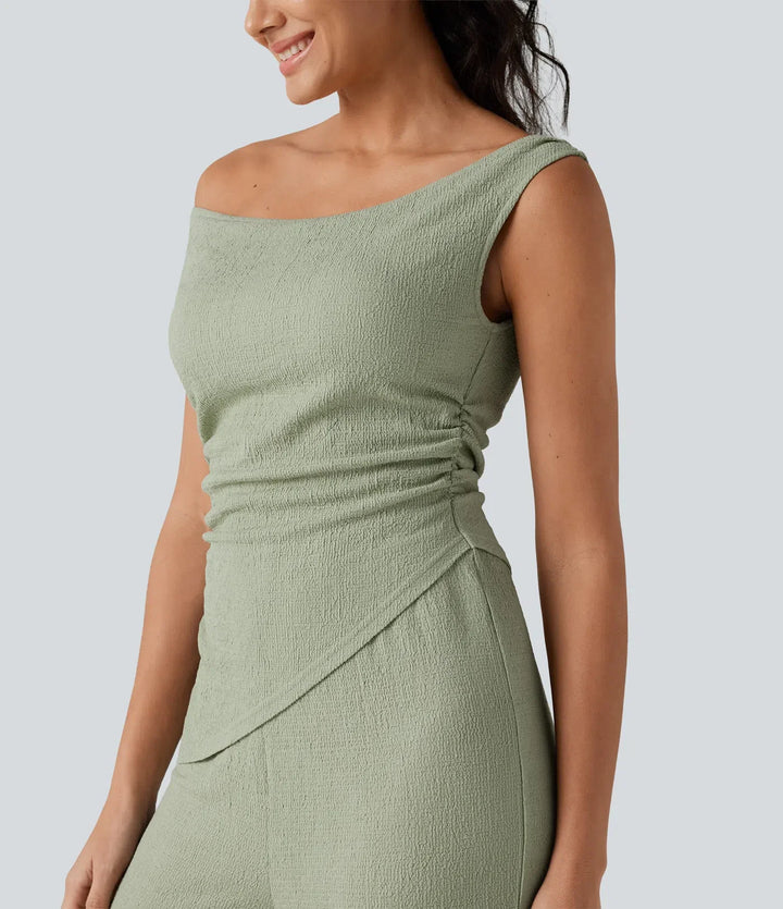 Bara axlar inbyggd BH vardaglig jumpsuit-Easy Peezy Edition
