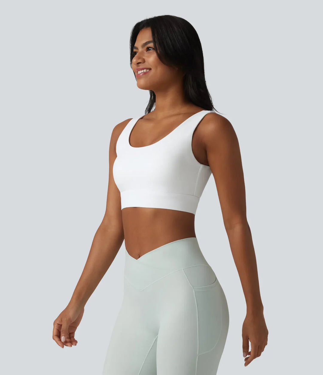 Lyckera UltraSculpt medium stöd rygglös justerbar spänne inbyggd BH träningssport-BH