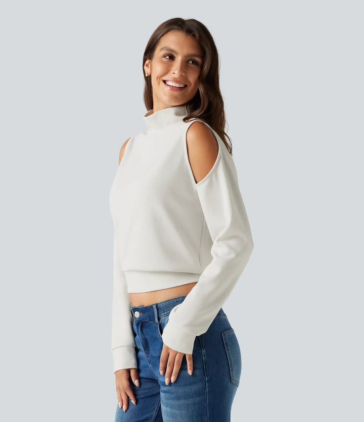 Halvpolo cold axel långärmad vardaglig sweatshirt