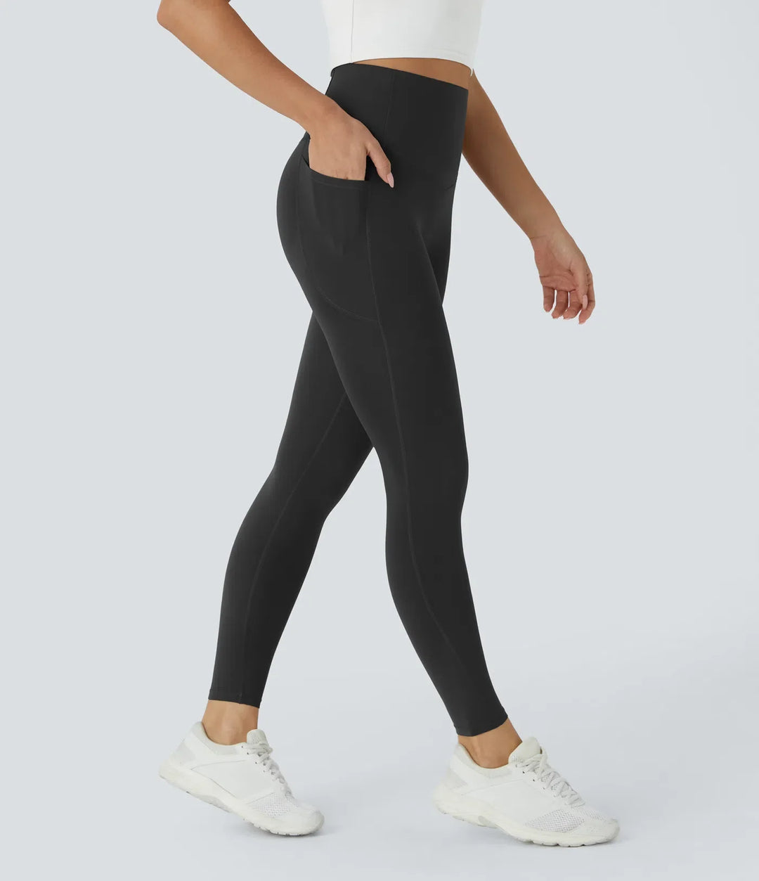 Lyckera UltraSculpt högmidjad rumplyftande magkontroll ficka formande träningsleggings