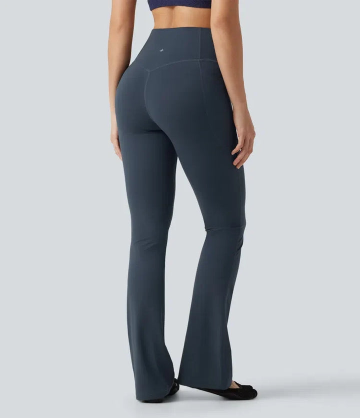 Halara UltraSculpt med hög midja och magkontroll formande bootcut yogaleggings med fickor