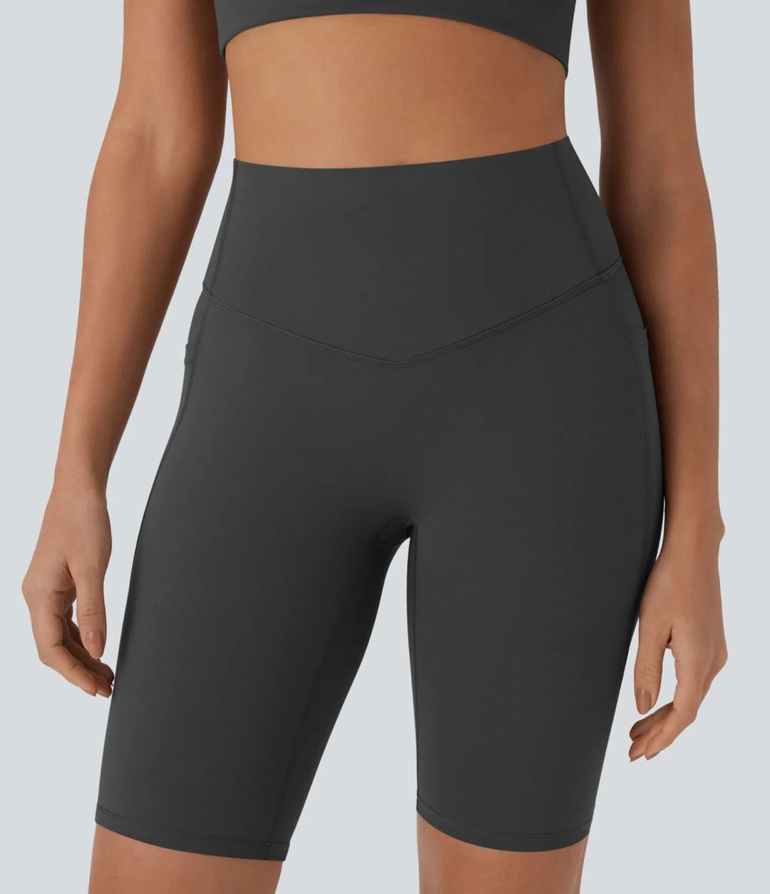 Lyckera UltraSculpt högmidjad magkontroll ficka formande träning bikershorts 9&