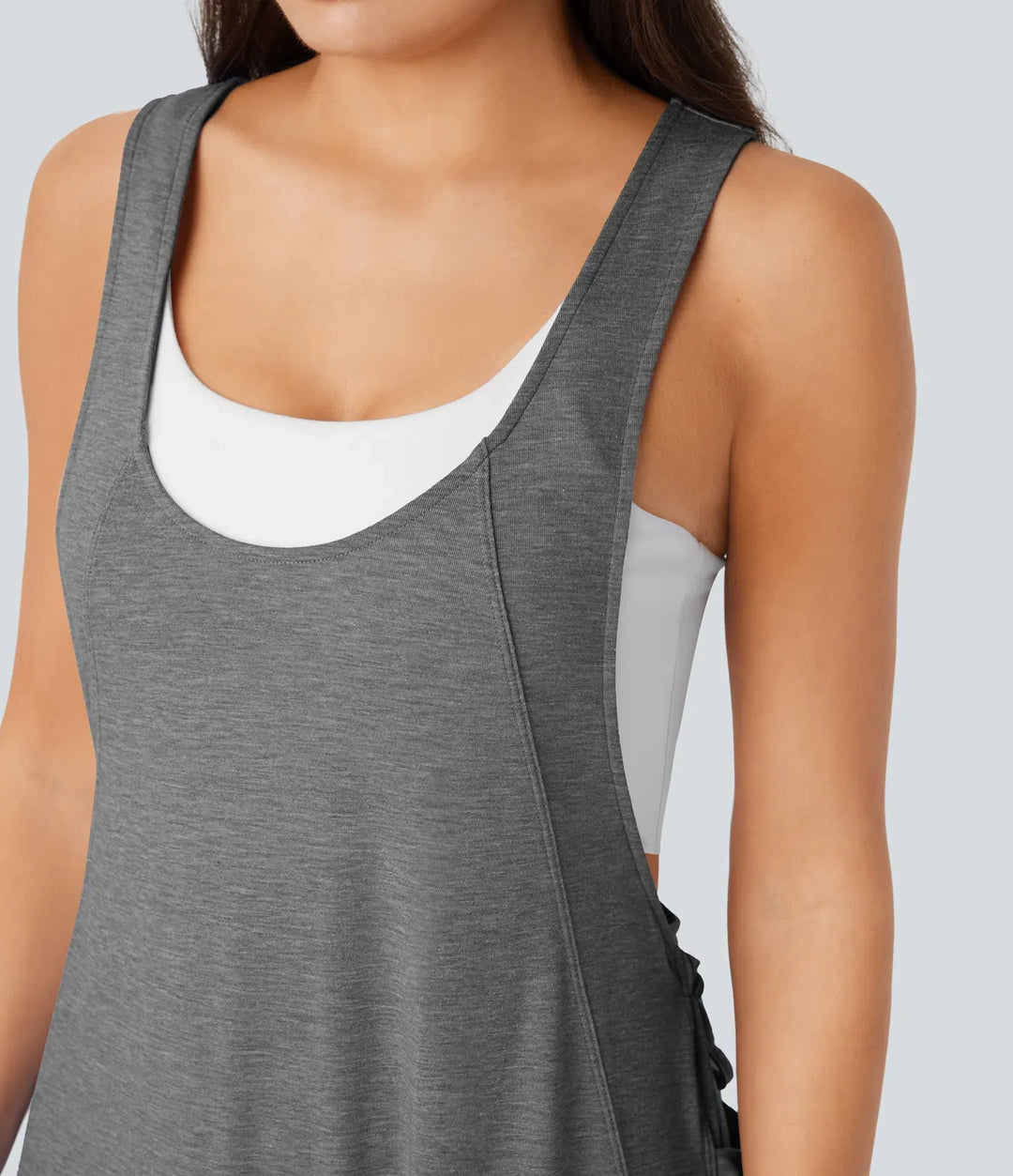 U-ringad dragsko fickor vardaglig jumpsuit