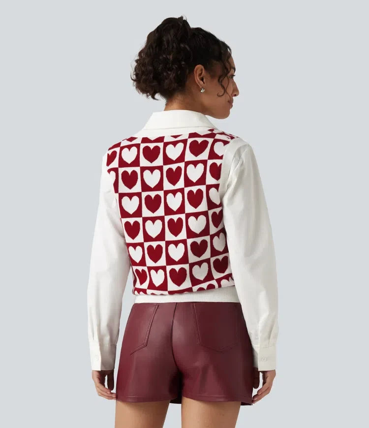 V-ringad vardaglig tröja Vests