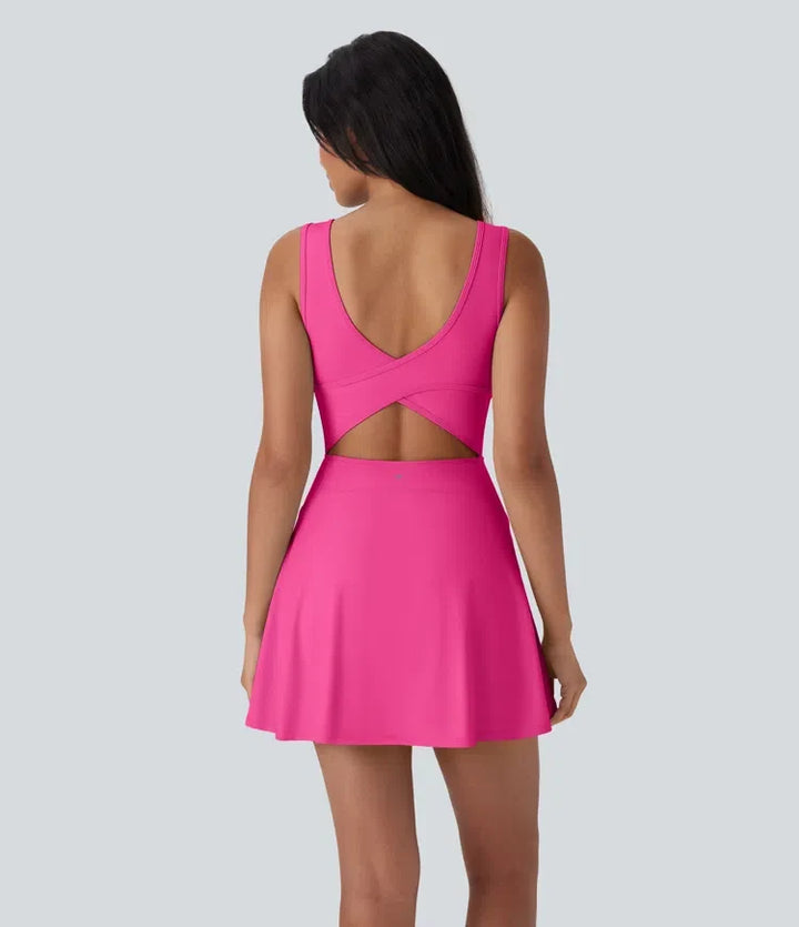 SoftlyZero Airy U-ringning 2-i-1 ficka mini InstantCool dans träningsklänning – Easy Peezy