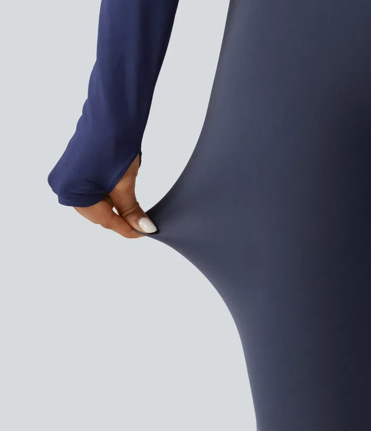 Lyckera UltraSculpt högmidjad rynkat yogaleggings