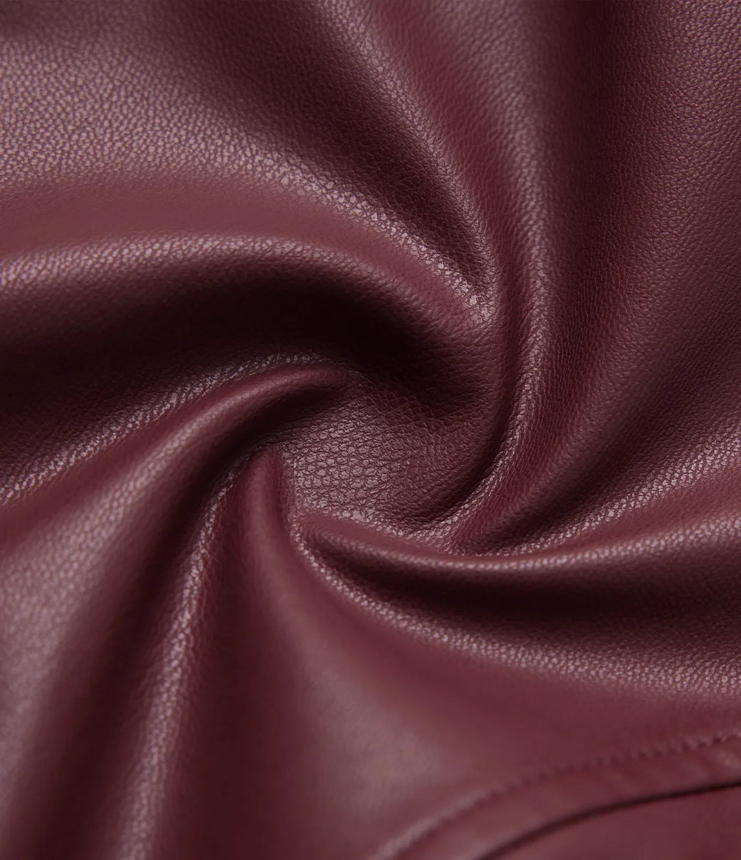 Ståkrage långärmad tumhål fleece vardaglig PU-läder jacka