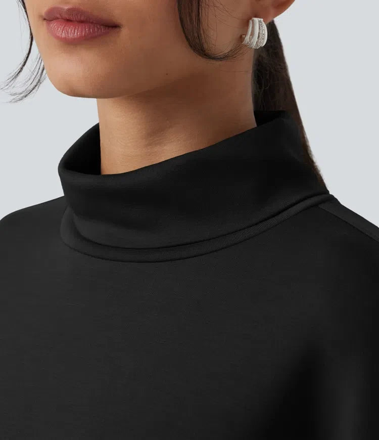 SpacerTek hög hals långärmad arbete sweatshirt