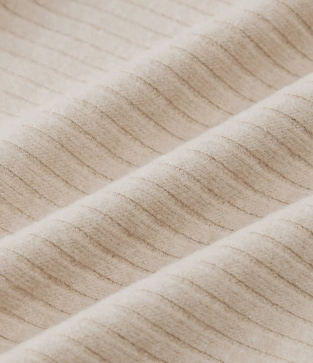Ribbstickad lång fladdermusärm rundad fåll vardaglig cardigan