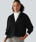Med huva nedhasad axel långärmad arbete sweatshirt