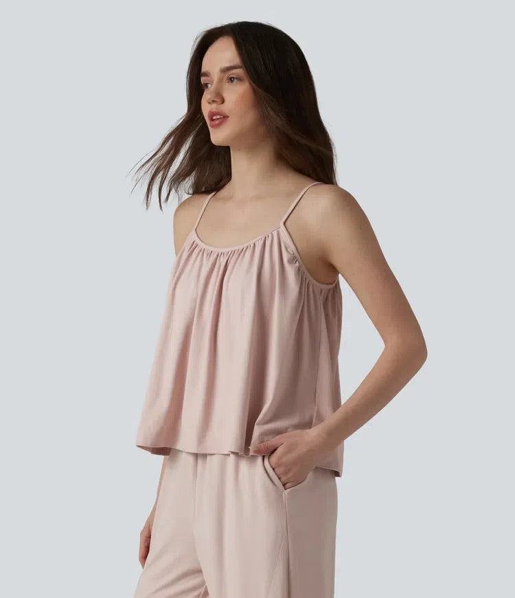Draperad avkoppling linne