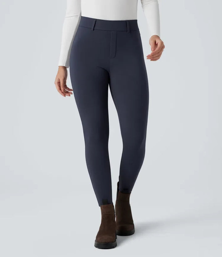 SoftlyZero Plush termisk med hög midja för vardag 7/8 leggings med fickor