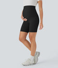 SoftlyZero med extra hög midja gravid yoga cykelshorts 7''