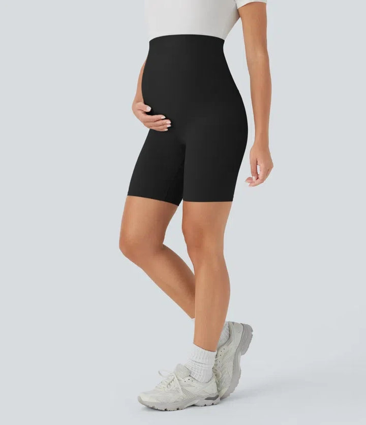 SoftlyZero med extra hög midja gravid yoga cykelshorts 7&