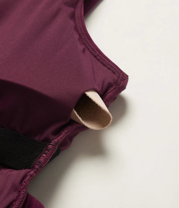Fyrkantig halsringning ärmlös vida ben fest jumpsuit med fickor och inbyggd BH - Easy Peezy Edition