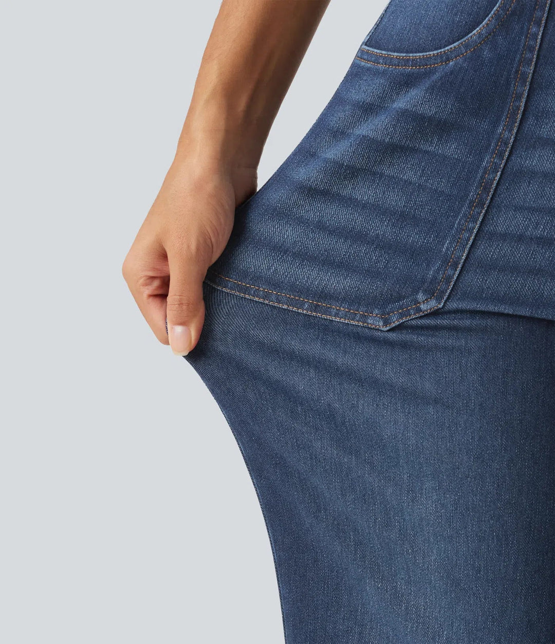 Lyckera Flex högmidjad utsvängd jeans med fickor