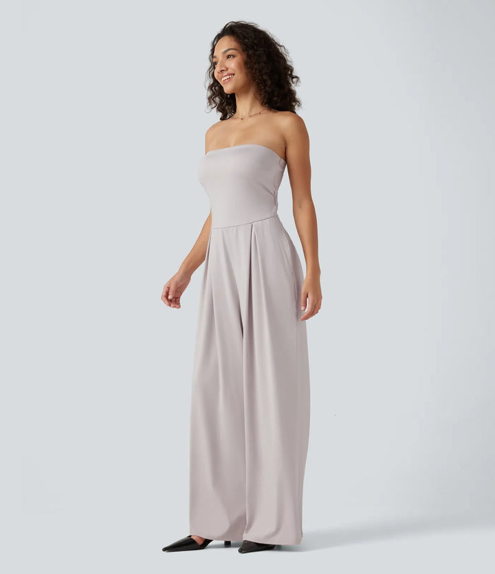 Tub baggy vardaglig jumpsuit med fickor-Easy Peezy Edition