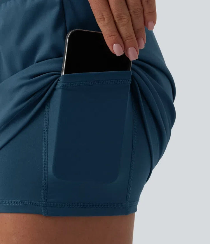Softlyzero Airy med hög midja och magkontroll 2-i-1 InstantCool yogashorts 5&