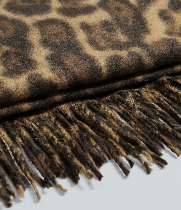 Leopardmönster vardaglig sjal