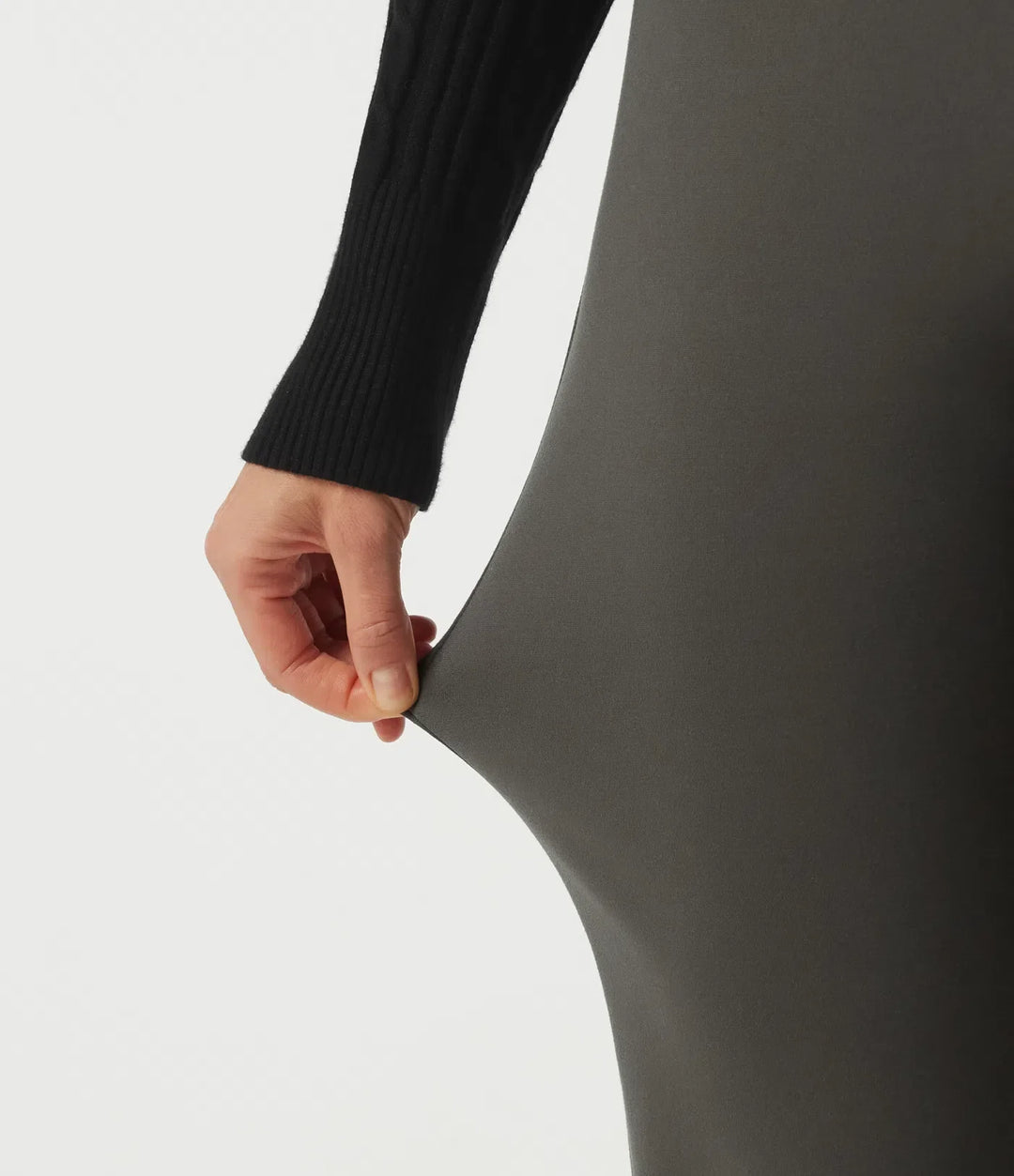 Lyckera Flex medelhög midja raka ben arbetsbyxor med fickor