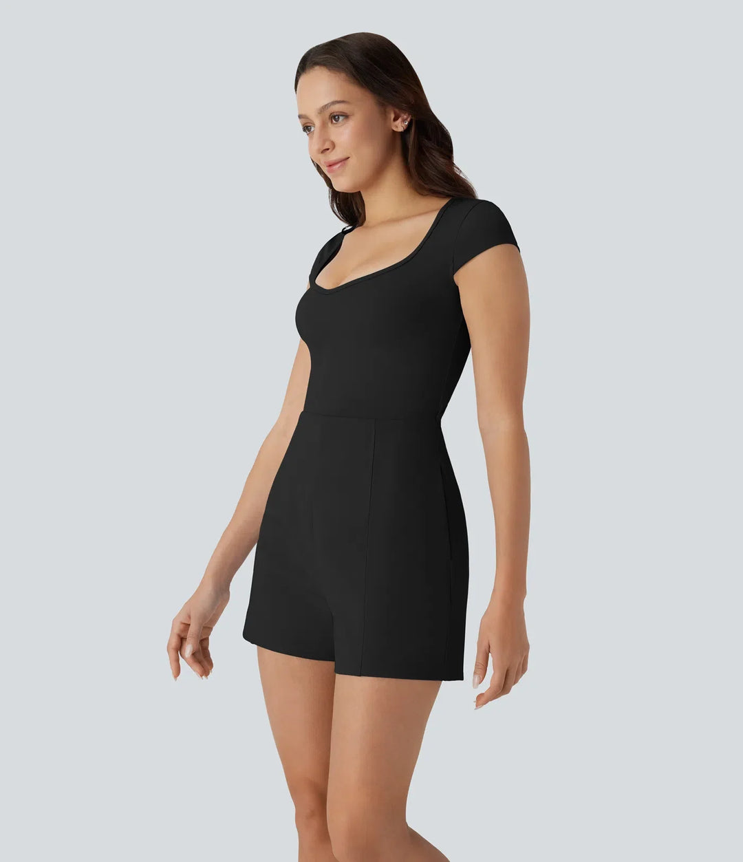 SoftlyZero Airy U-ringning holkärm ficka sval känsla yoga playsuit – Easy Peezy