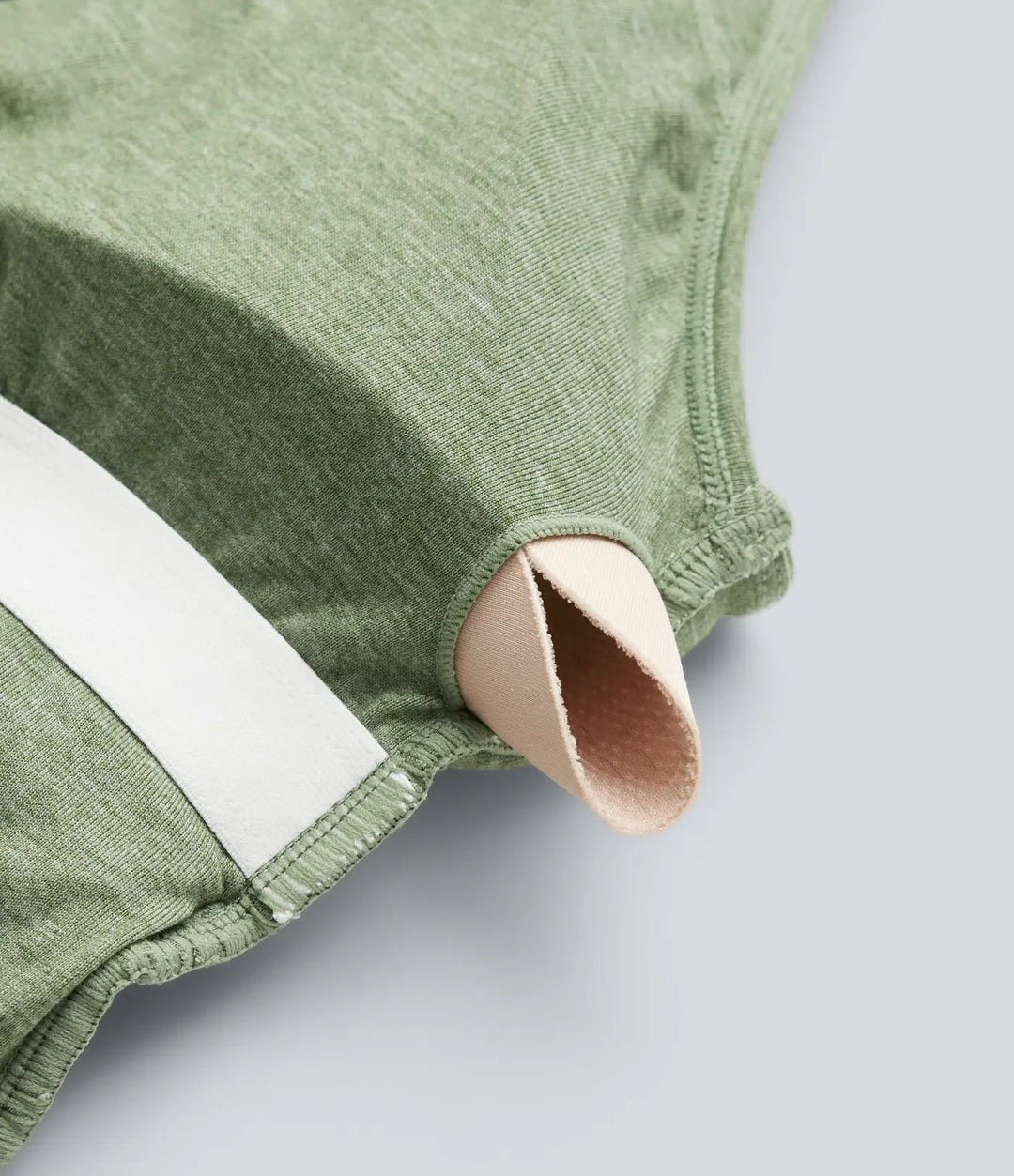 Plusstorlek inbyggd bh rynklad vida ben melerad jumpsuit för vardag med fickor – Easy Peezy-utgåva