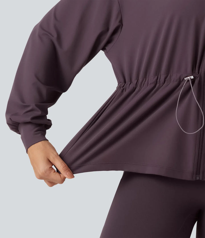SoftlyZero hög hals långärmad yogajacka