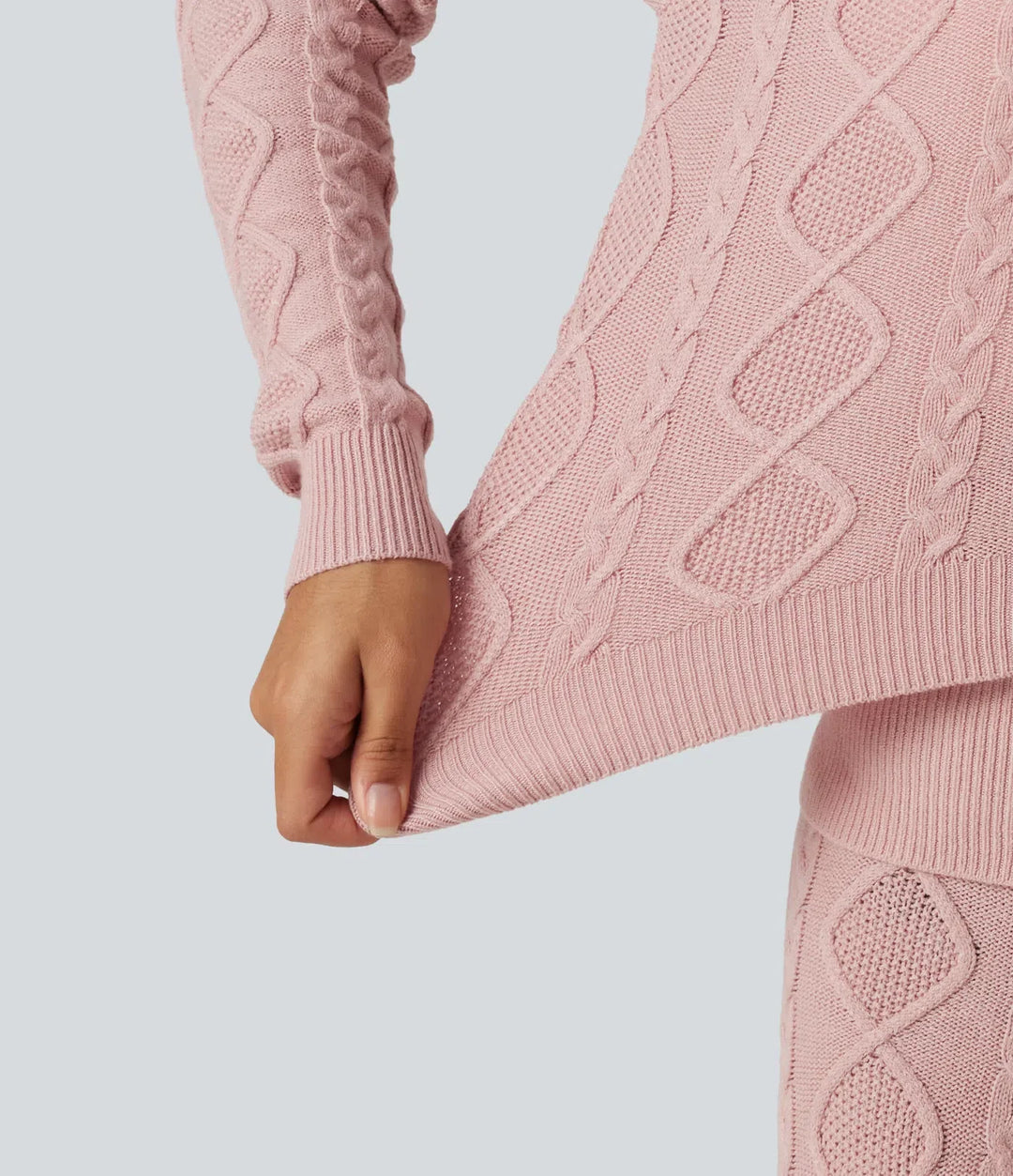 Med huva långärmad lounge cardigan