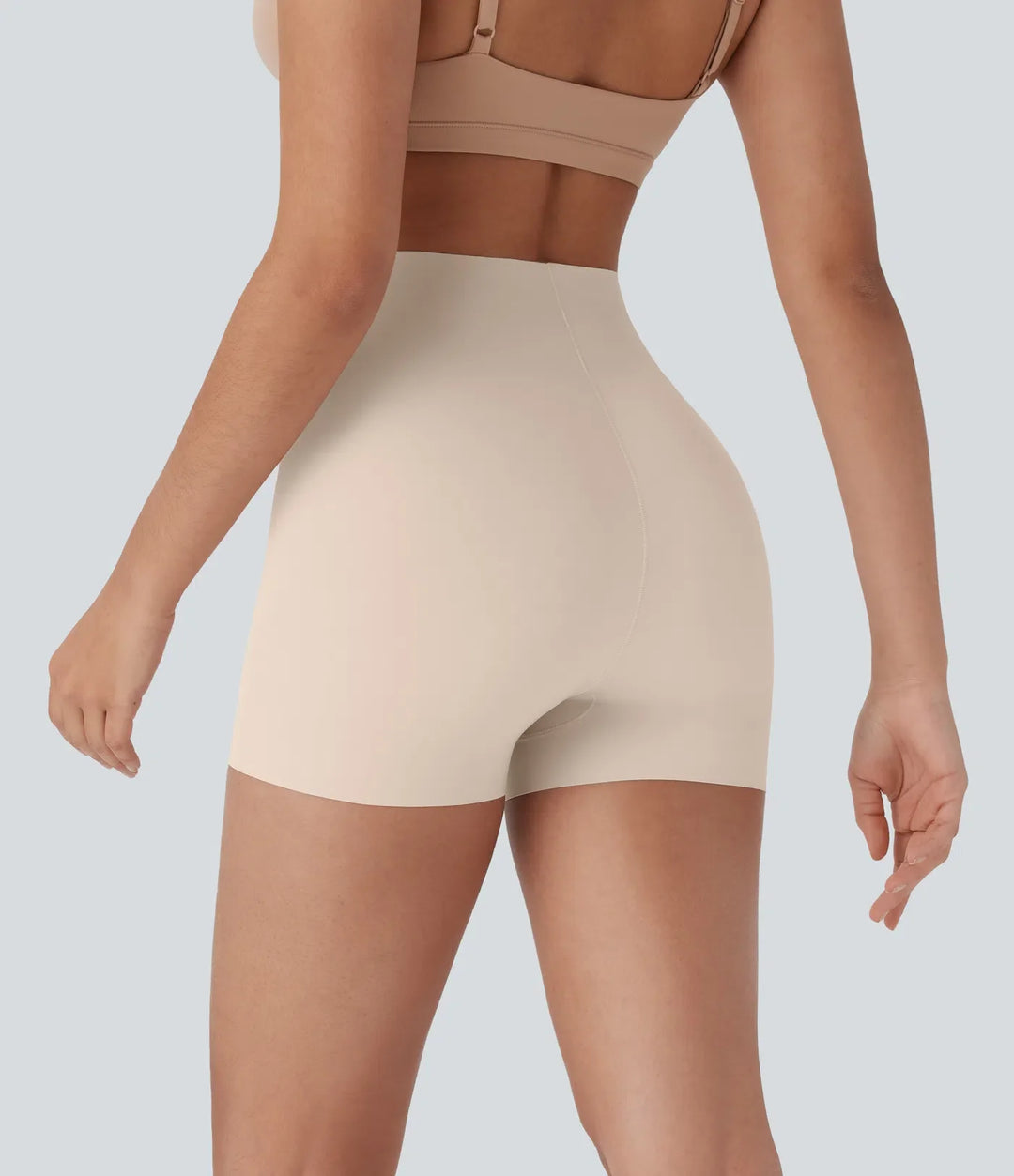 Hög stretch högmidjad lounge slät boyshorts