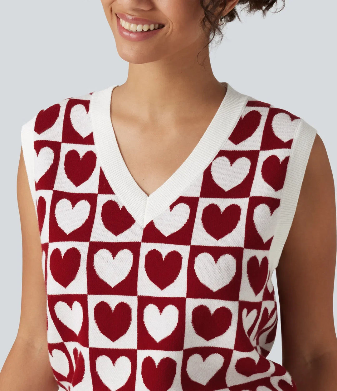 V-ringad vardaglig tröja Vests