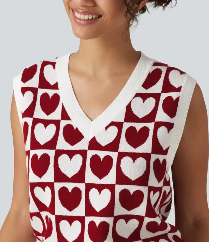 V-ringad vardaglig tröja Vests