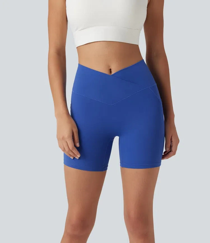 SoftlyZero med hög midja omlott yoga cykelshorts 5&