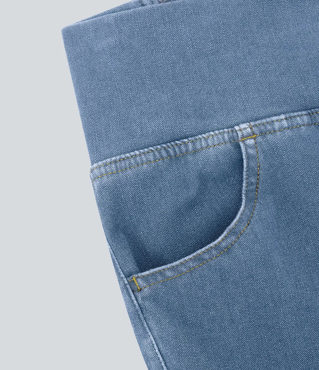 Lyckera Flex högmidjad crossover ficka InstantCool tvättad vardagsjeans