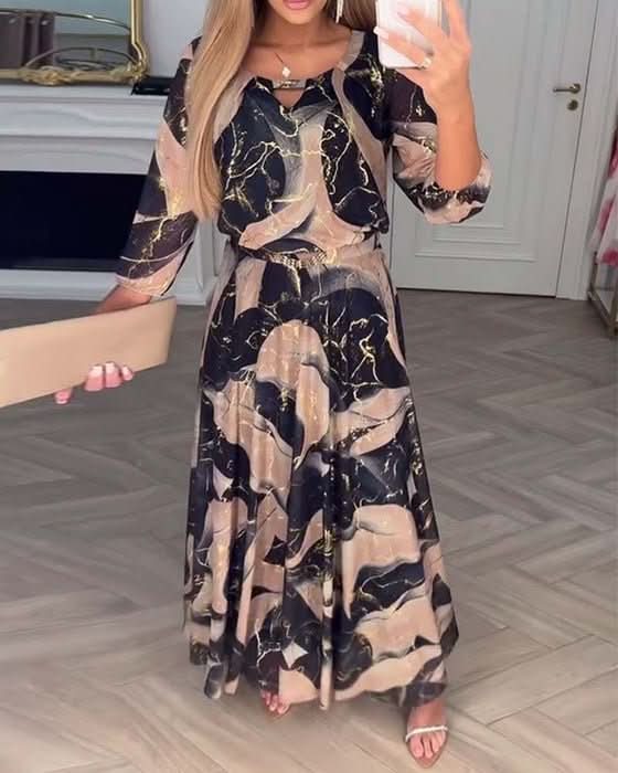 CAPRI MJUK DRAPERINGSKLÄNNING