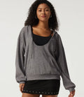 Med huva långärmad vardaglig pullover sweatshirt med fickor