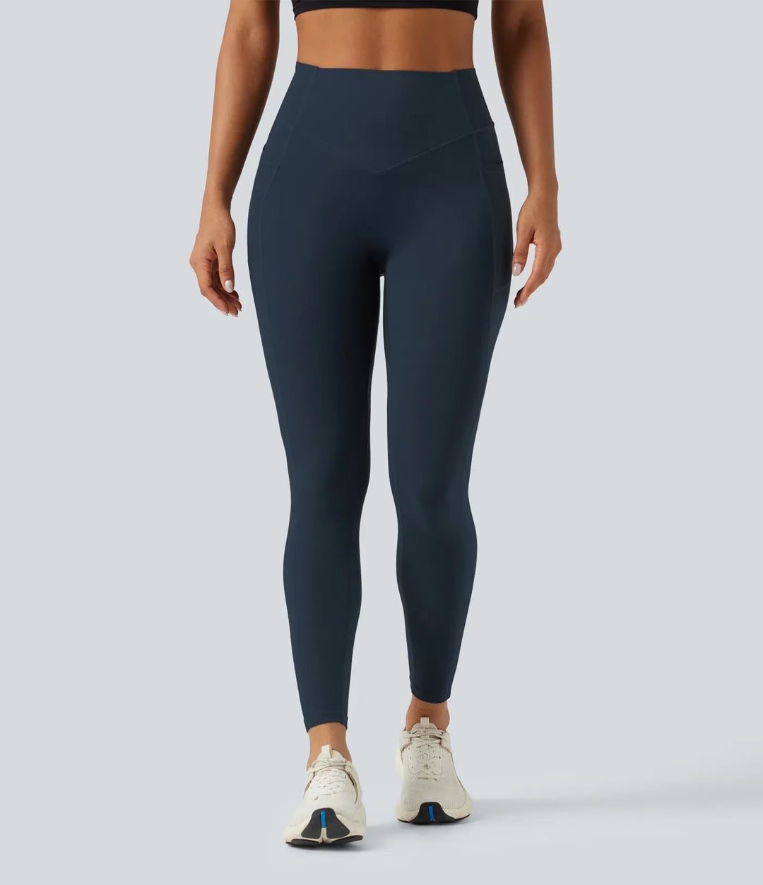 Lyckera UltraSculpt högmidjad scrunch med rumplyft magkontroll formande träningsleggings med fickor