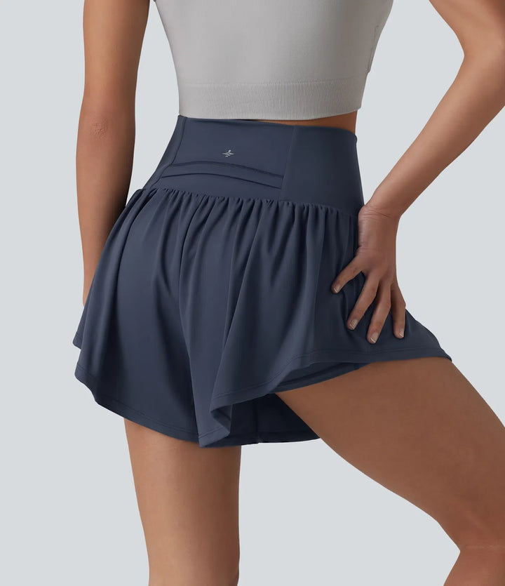 SoftlyZero Airy med hög midja 2-i-1 InstantCool yogashorts 3&