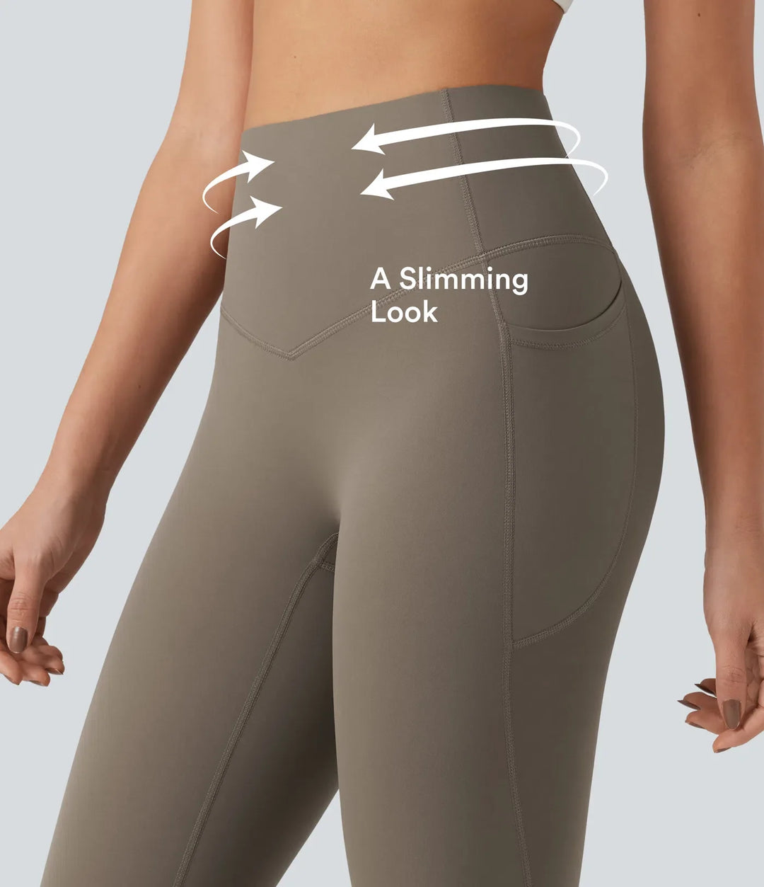 Lyckera UltraSculpt högmidjad magkontroll ficka formande träningsleggings