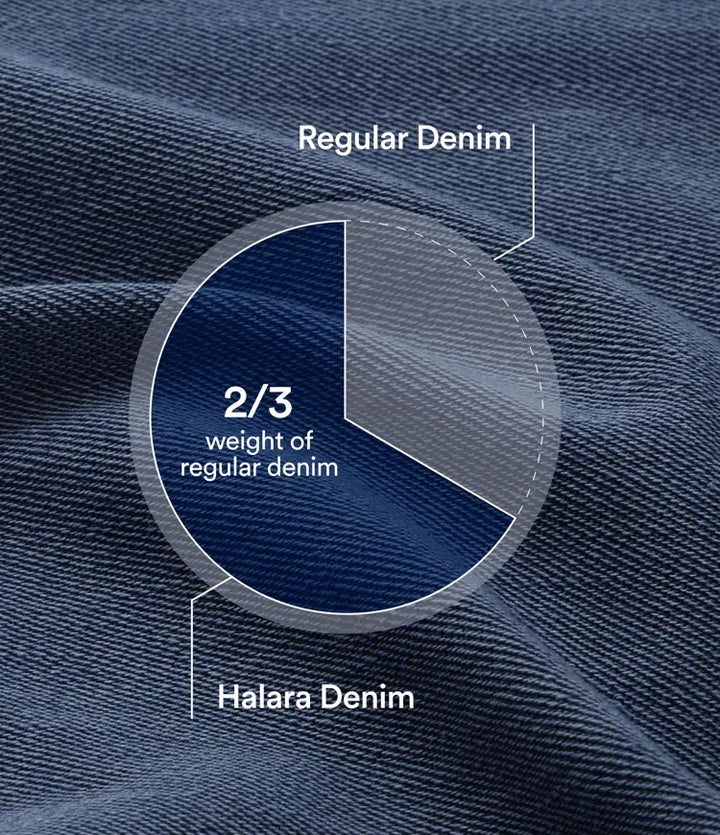 Halara Flex med hög midja, omlottmidja och ficka tvättad vardagsjeans