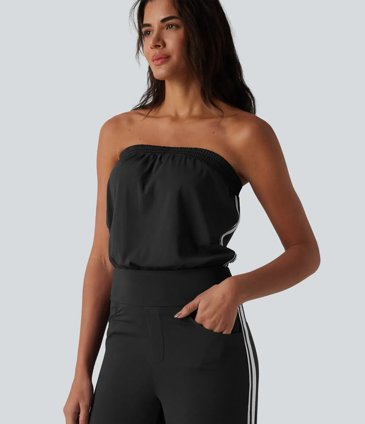 SoftlyZero snabbtorkande tub sidoränder vardaglig jumpsuit med fickor-Easy Peezy