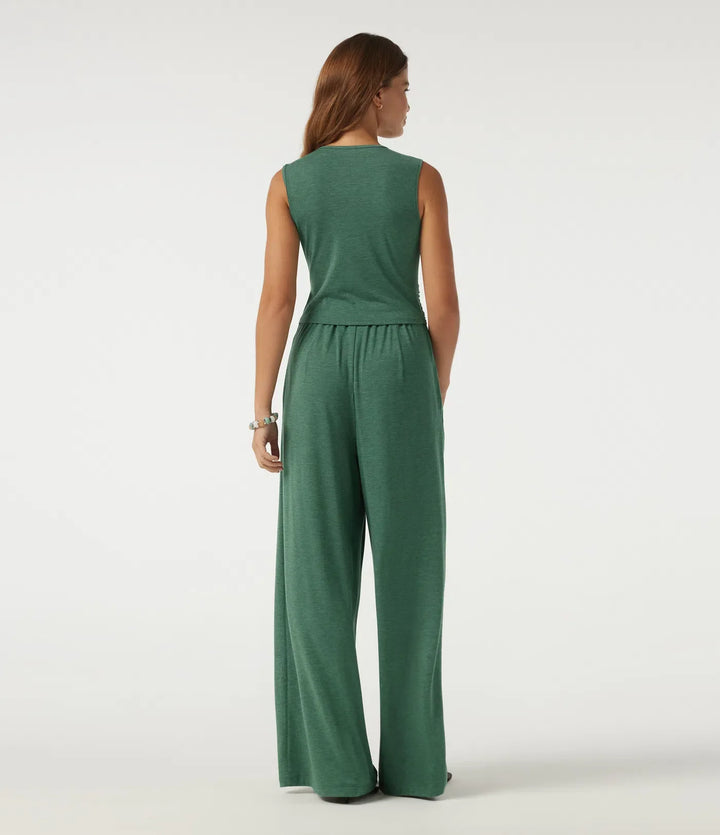 V-ringad ärmlös vardaglig jumpsuit med fickor-Easy Peezy Edition