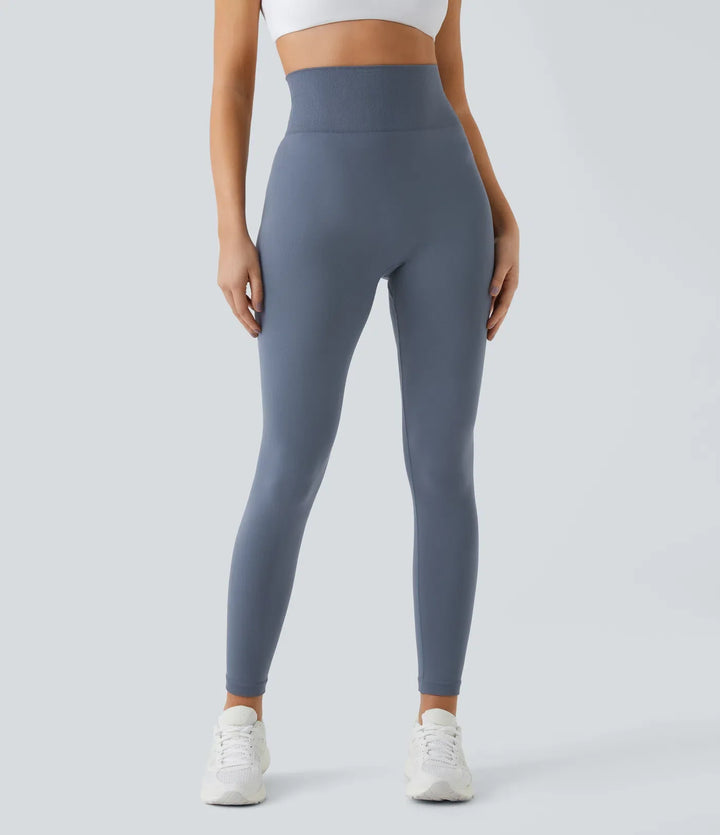 OneForm sömlös följsam med hög midja rynklad enfärgad leggings