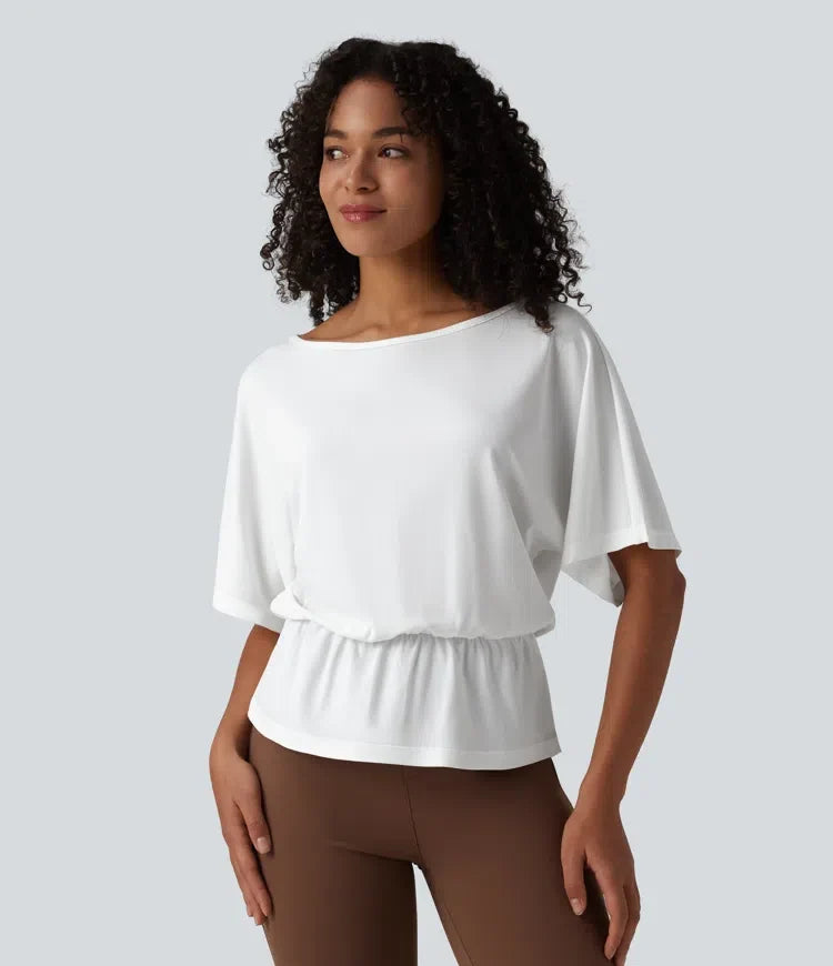 Båtringning halvlång ärm T-shirt för arbete
