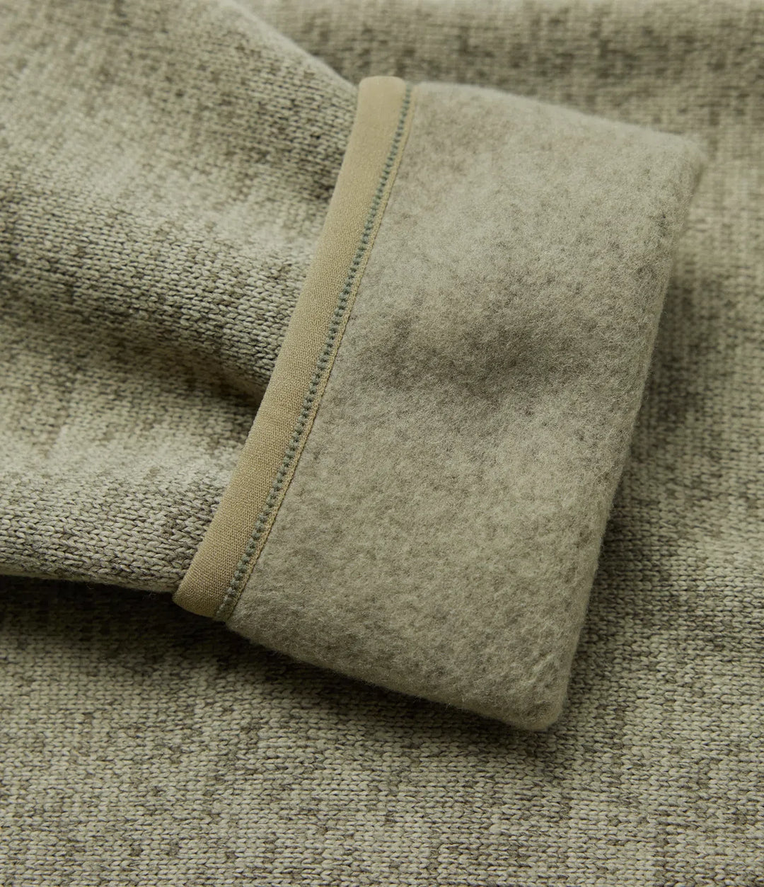 Ståkrage långärmad dragkedjegylf vandring fleece melerad jacka med fickor