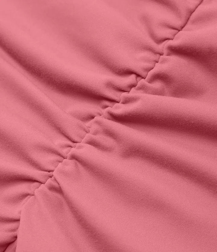 SoftlyZero Plush med hög midja omlott rynklad yogashorts 5&