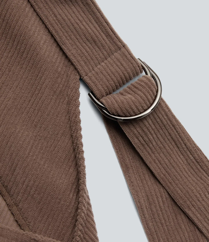 V-ringad manchester vardaglig overall med fickor