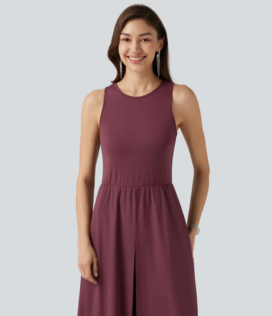 Breezeful ärmlös snabbtorkande jumpsuit med fickor-Easy Peezy Edition